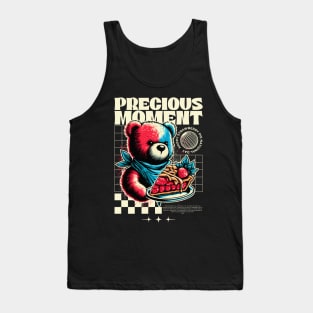 Precious Moment Bear Strawberry Pie Tank Top